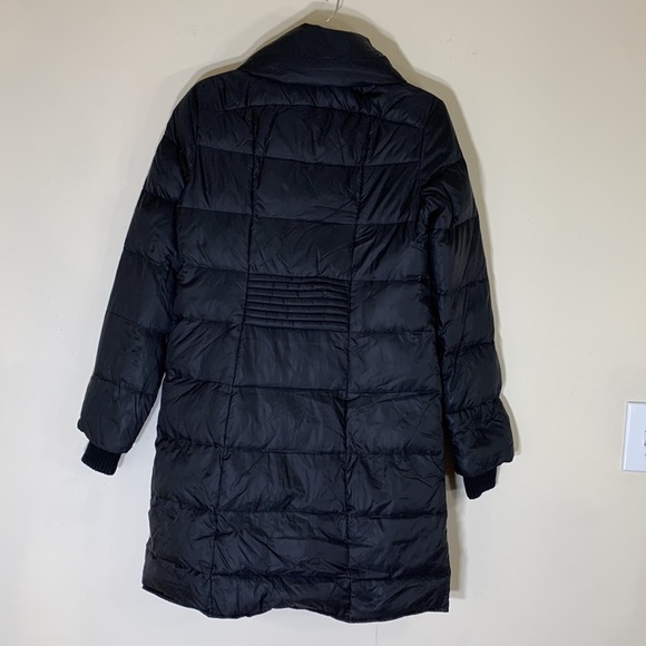 BCBGMAXAZRIA DOWN Beckett Black Puffer Quilted Long Length Jacket. XS. - Picture 11 of 13